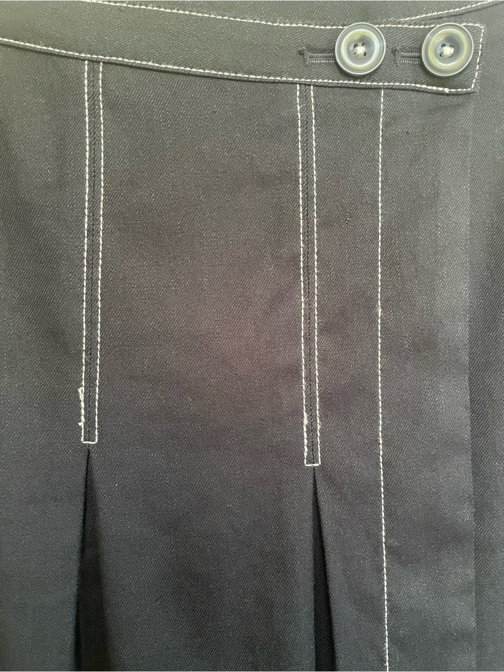 Anthropologie Cotton Midi Skirt